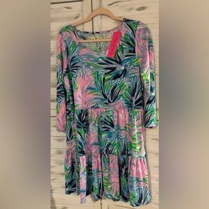 NWT Lilly Pulitzer Geanna Dress-Gecko Green Beach Bash